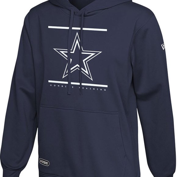 Dallas Cowboys Men's New Era Navy Split Defence Hoodie - Picture 1 of 1